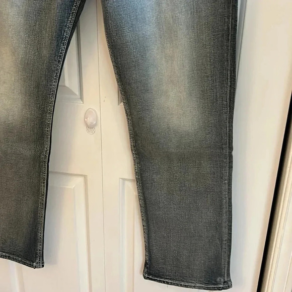 ROCK & REPUBLIC  denim jean,men 38x32 NEW!straight,high rise,embroidered logo - Picture 5 of 16